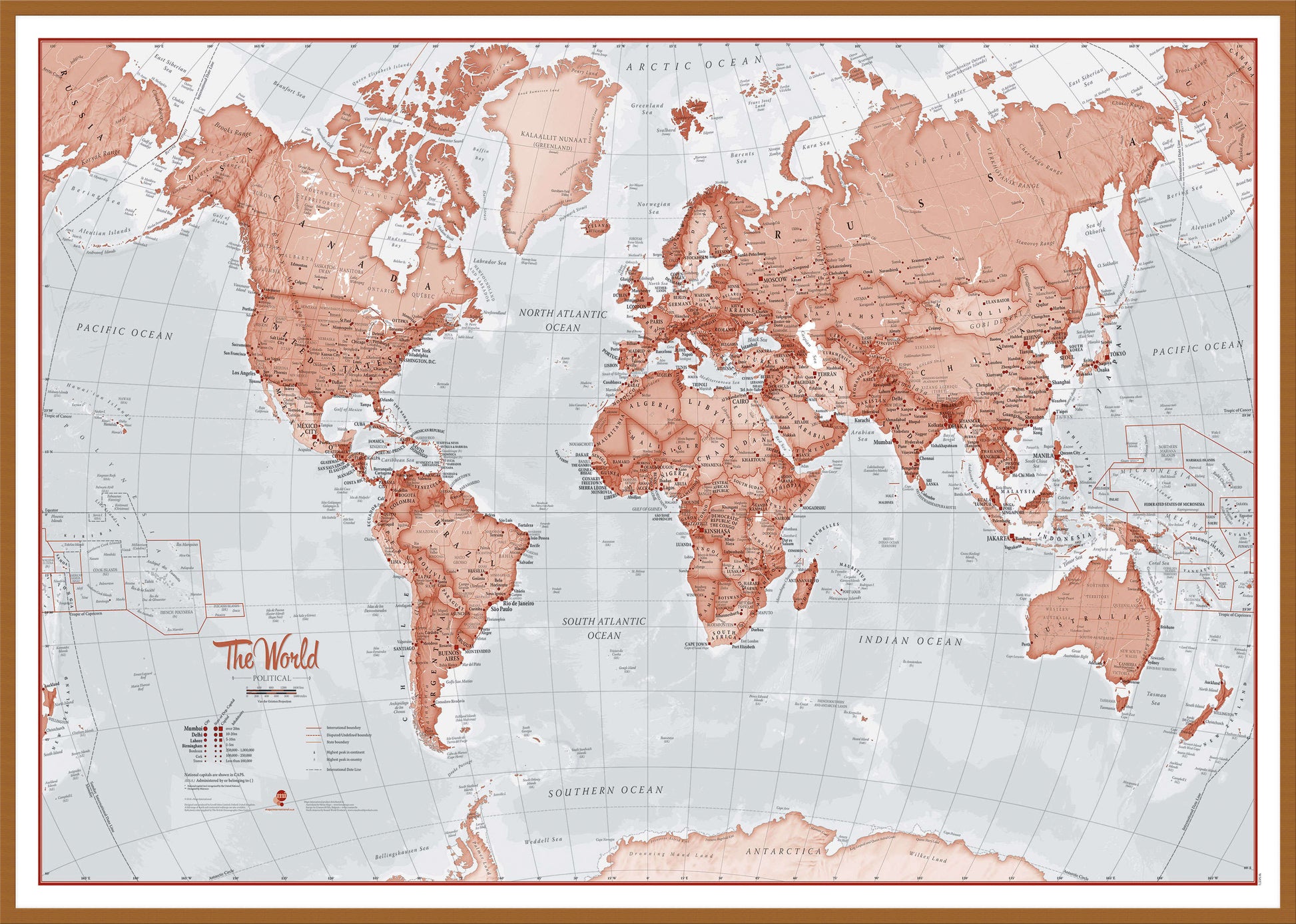 WM00271_L_LBWTE - The World Is Art - Wall Map Red
