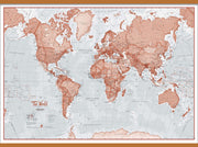 WM00271_H_CWDHB - The World Is Art - Wall Map Red