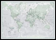 WM01227_S_PINBL - The World Is Art - Wall Map Rustic