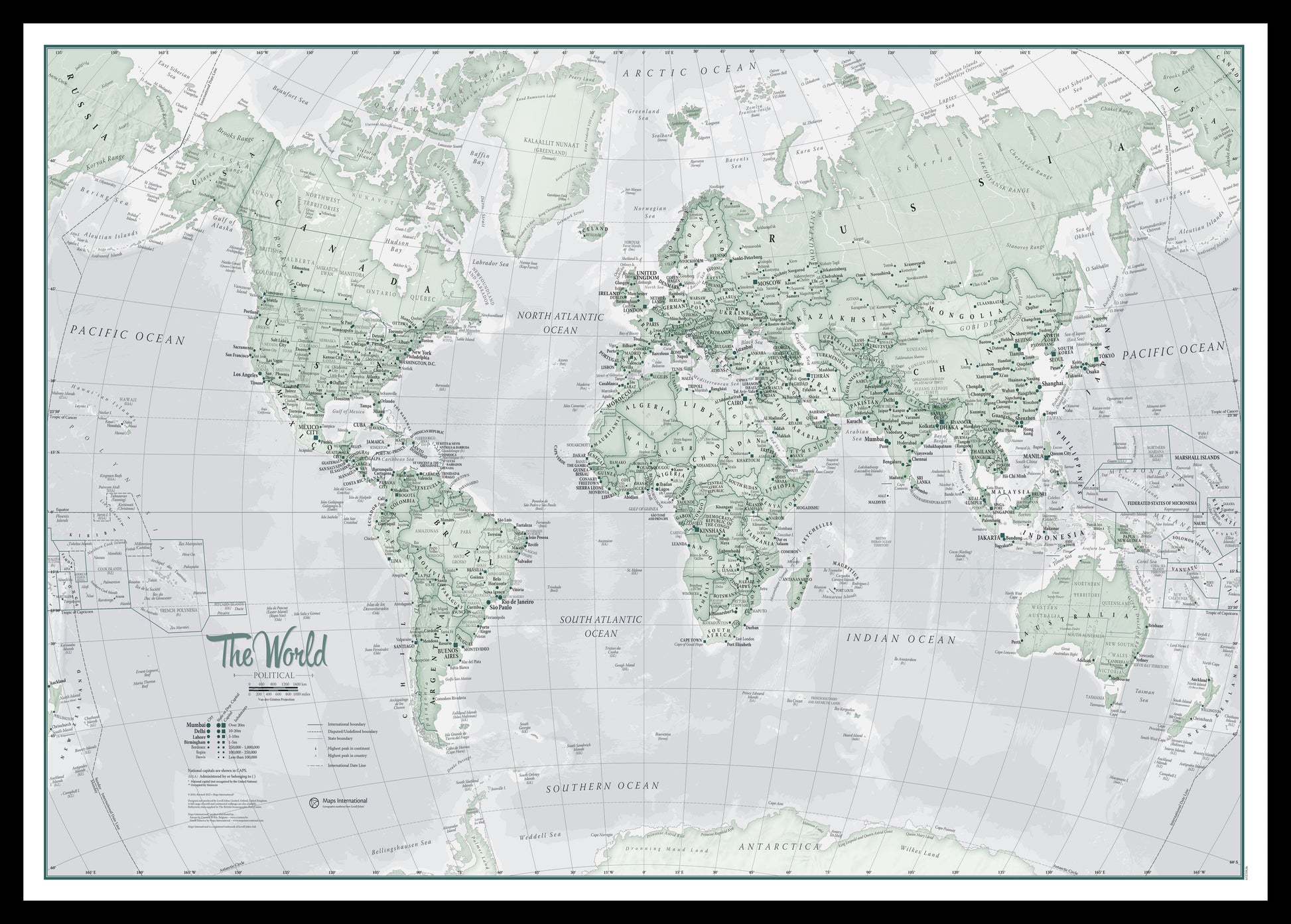 WM01227_S_PINBL - The World Is Art - Wall Map Rustic
