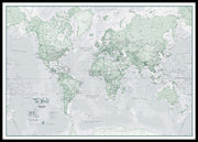 WM01227_H_LBDBL - The World Is Art - Wall Map Rustic