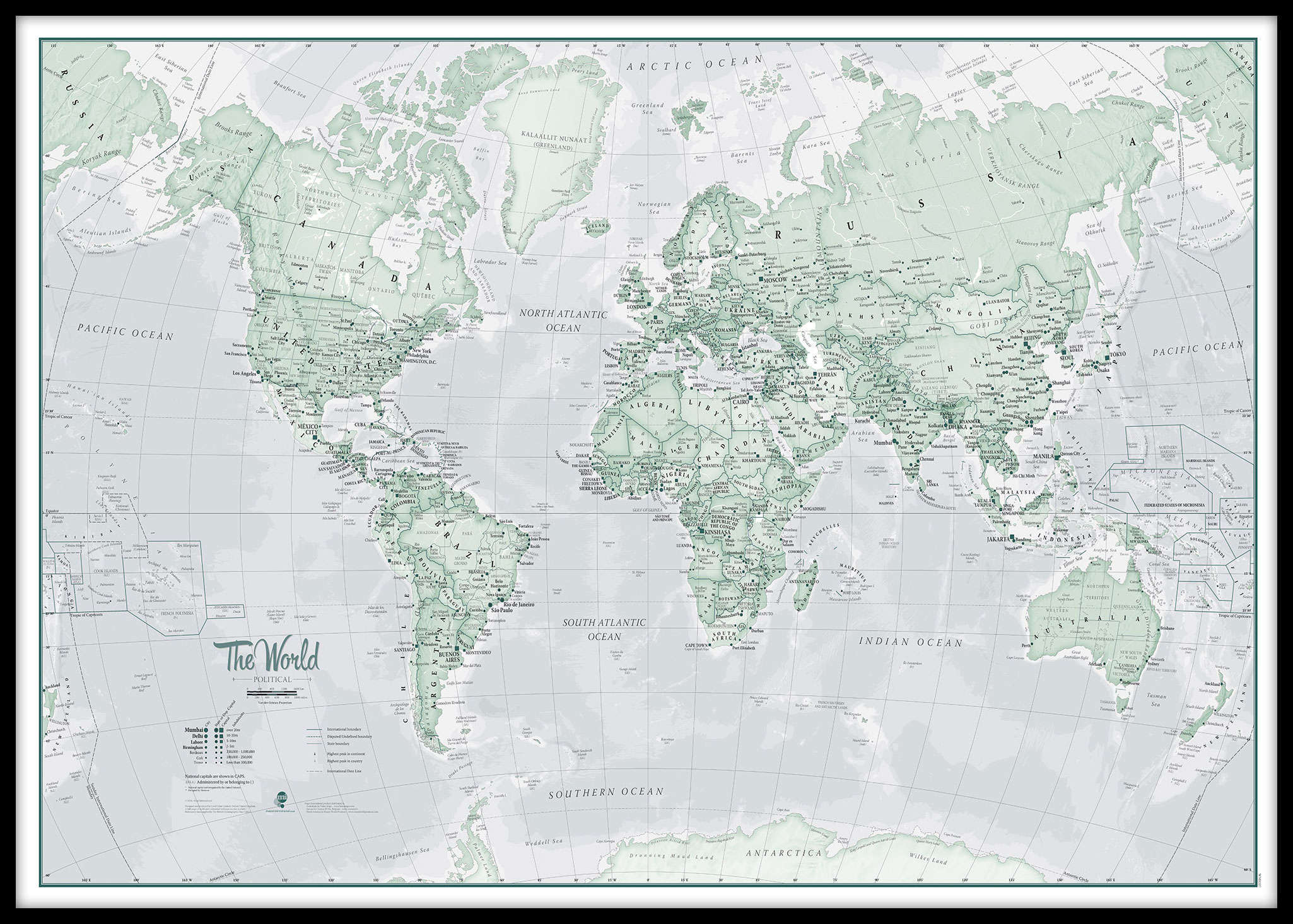 WM01227_H_LBDBL - The World Is Art - Wall Map Rustic