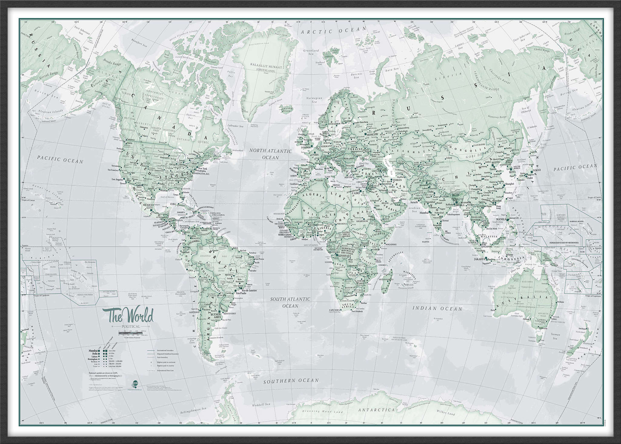 WM01227_L_LBWBL - The World Is Art - Wall Map Rustic