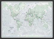 WM01227_S_BWBLA - The World Is Art - Wall Map Rustic