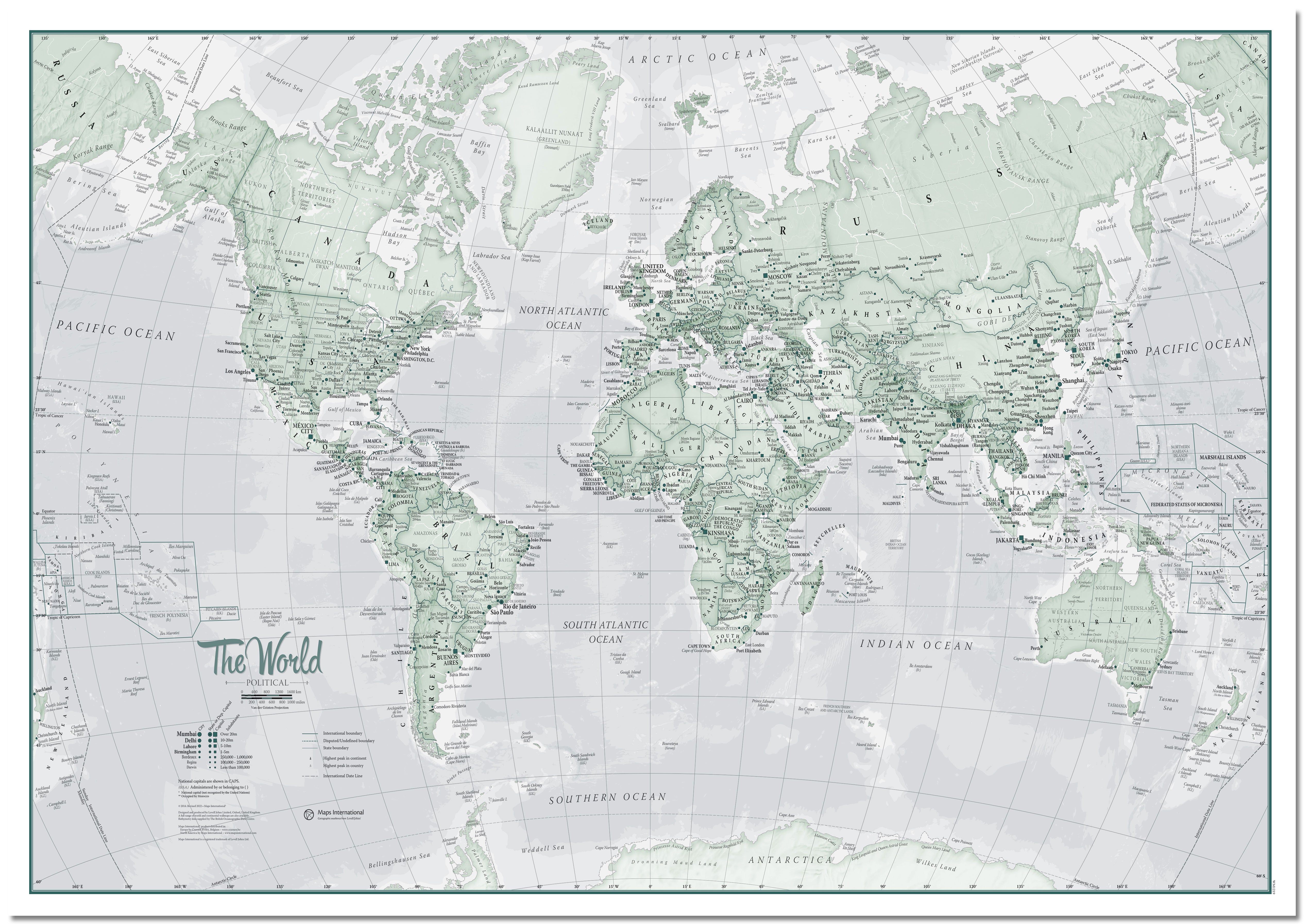 The World Is Art Wall Map Rustic Board Board