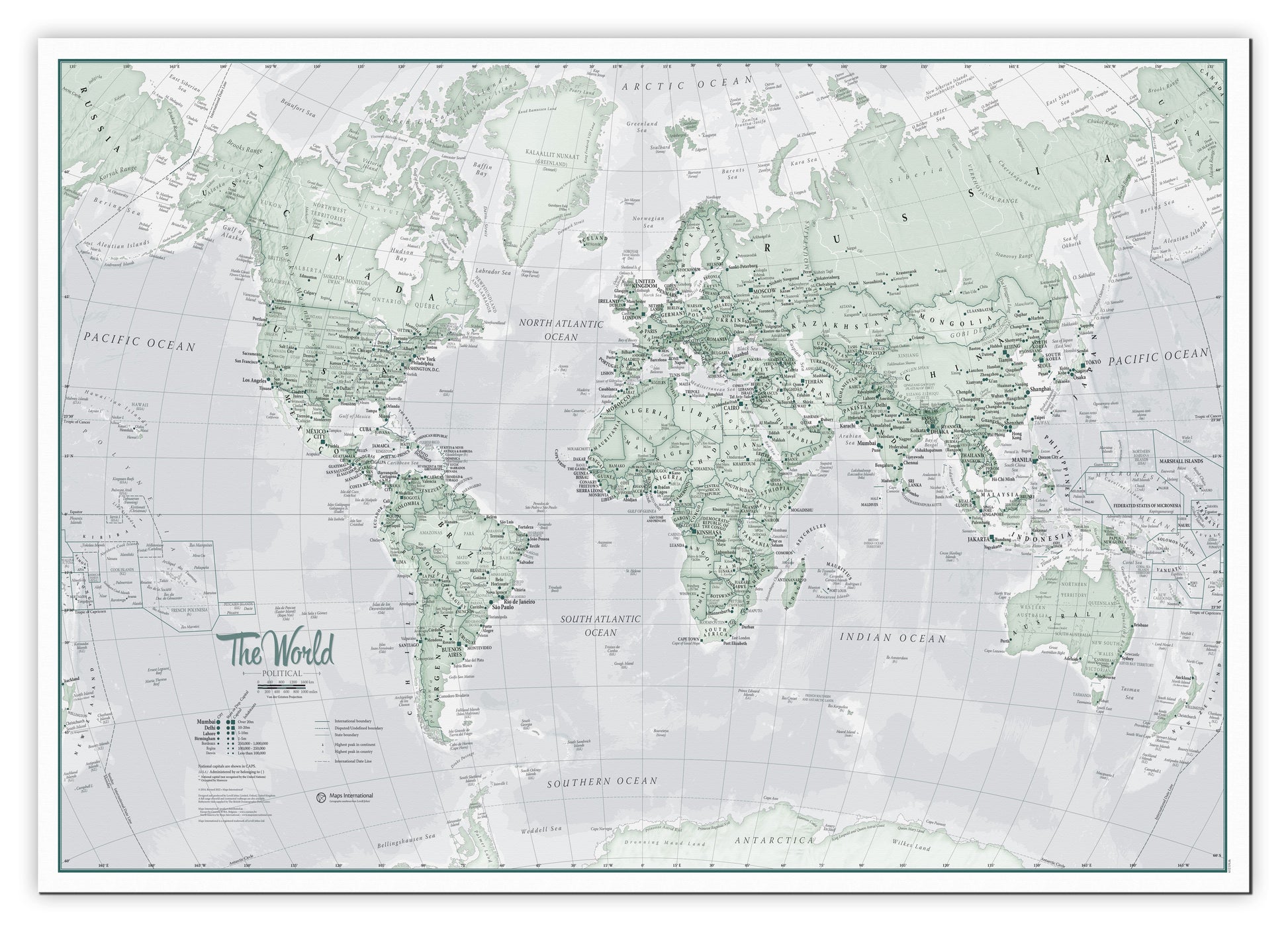 WM01227_S_CANVA - The World Is Art - Wall Map Rustic