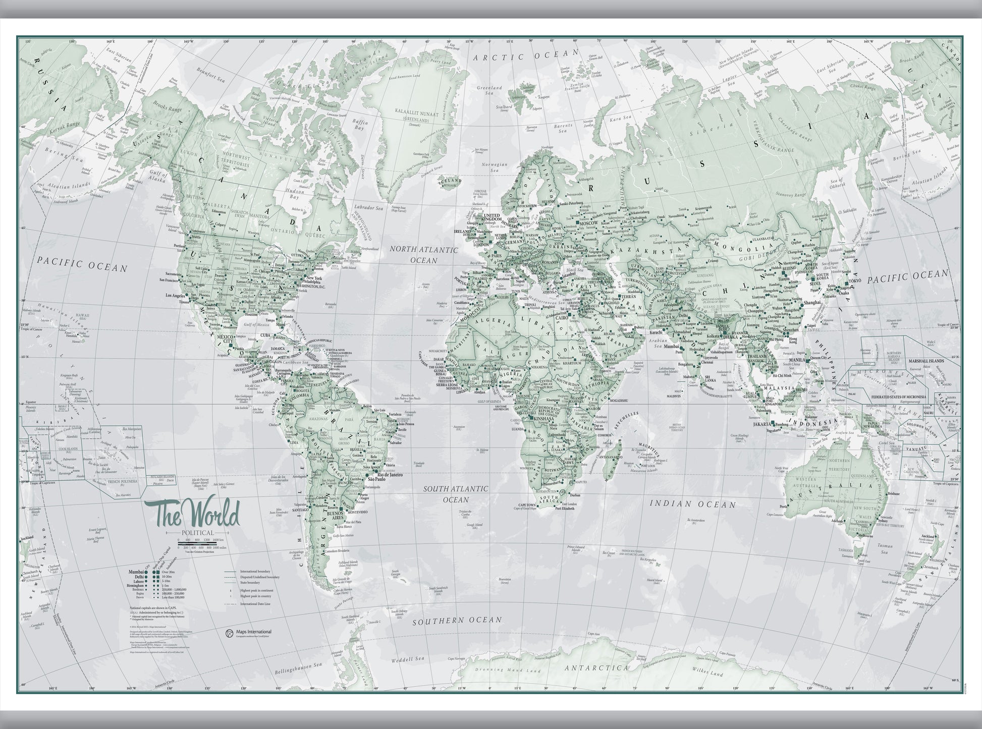 The World Is Art Wall Map Rustic Hanging Bars Hangb