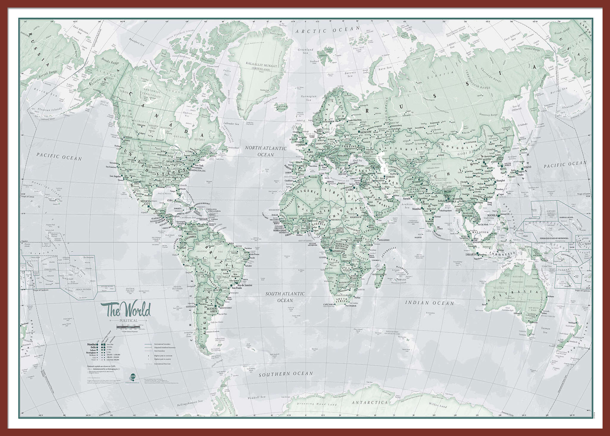 WM01227_L_LBDOK - The World Is Art - Wall Map Rustic