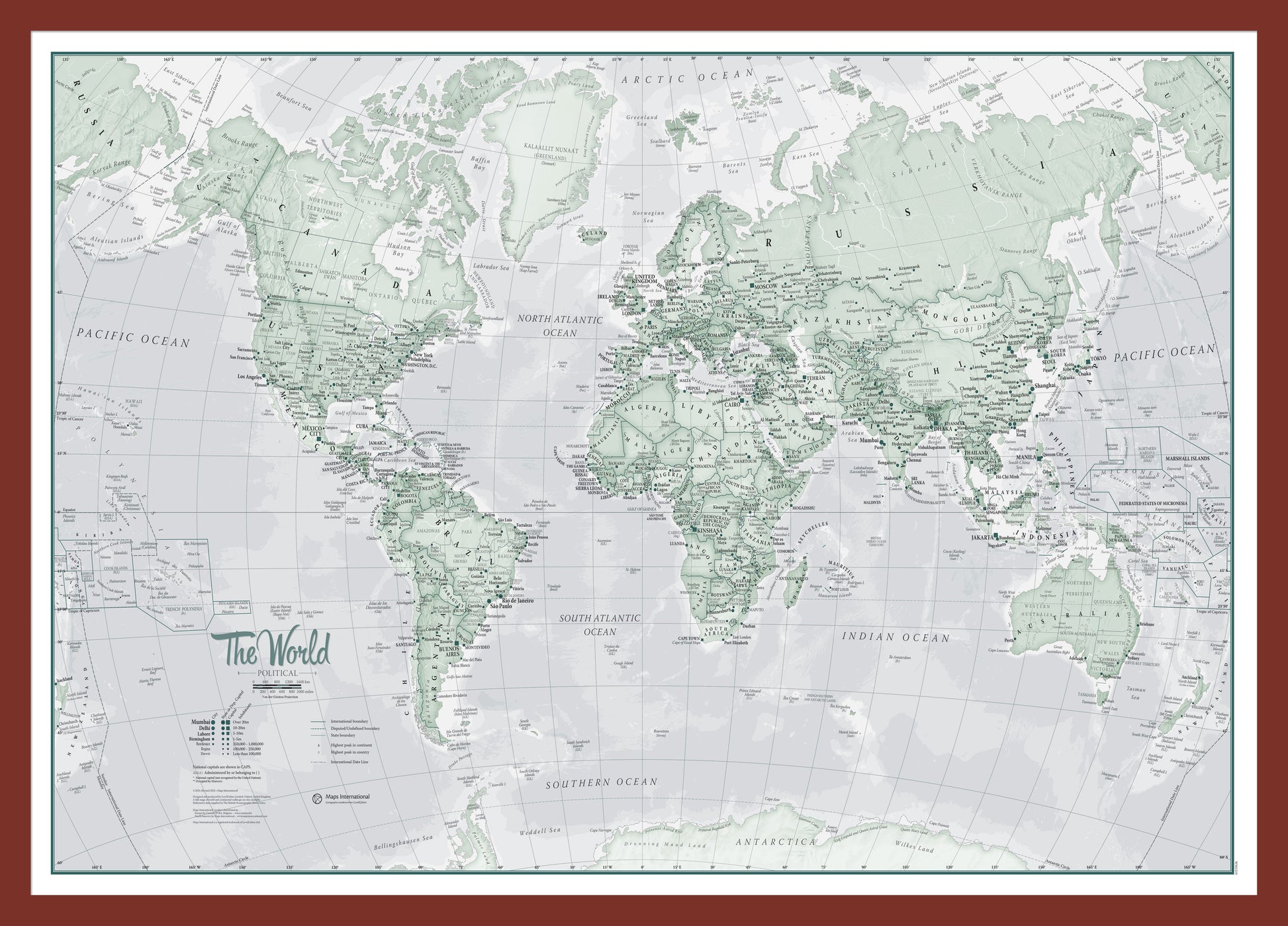 WM01227_M_PINOK - The World Is Art - Wall Map Rustic