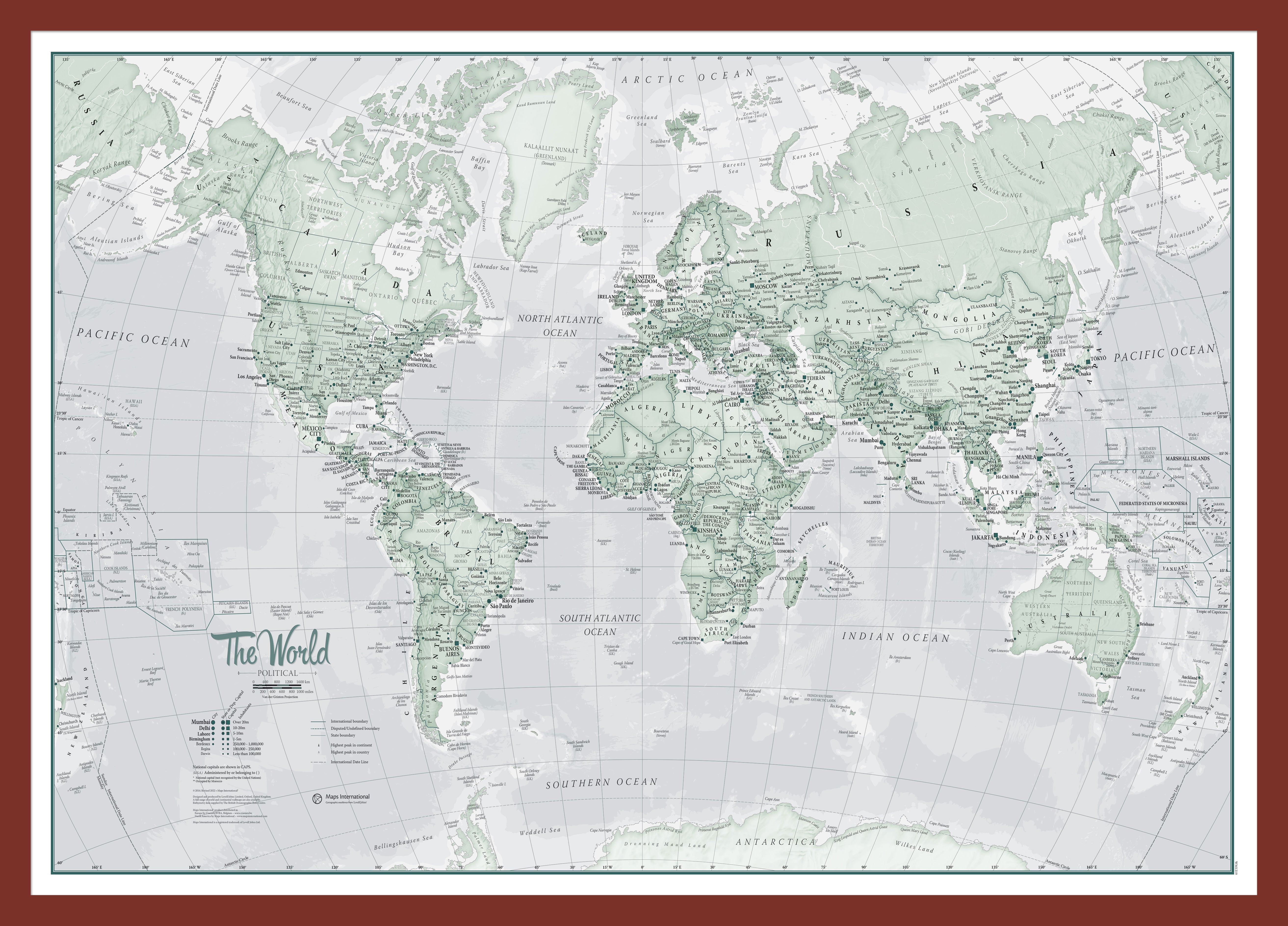 WM01227_S_PINOK - The World Is Art - Wall Map Rustic