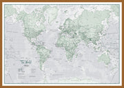 WM01227_L_WDTEA - The World Is Art - Wall Map Rustic