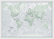 WM01227_S_BWWHI - The World Is Art - Wall Map Rustic