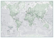 WM01227_S_LAMIN - The World Is Art - Wall Map Rustic
