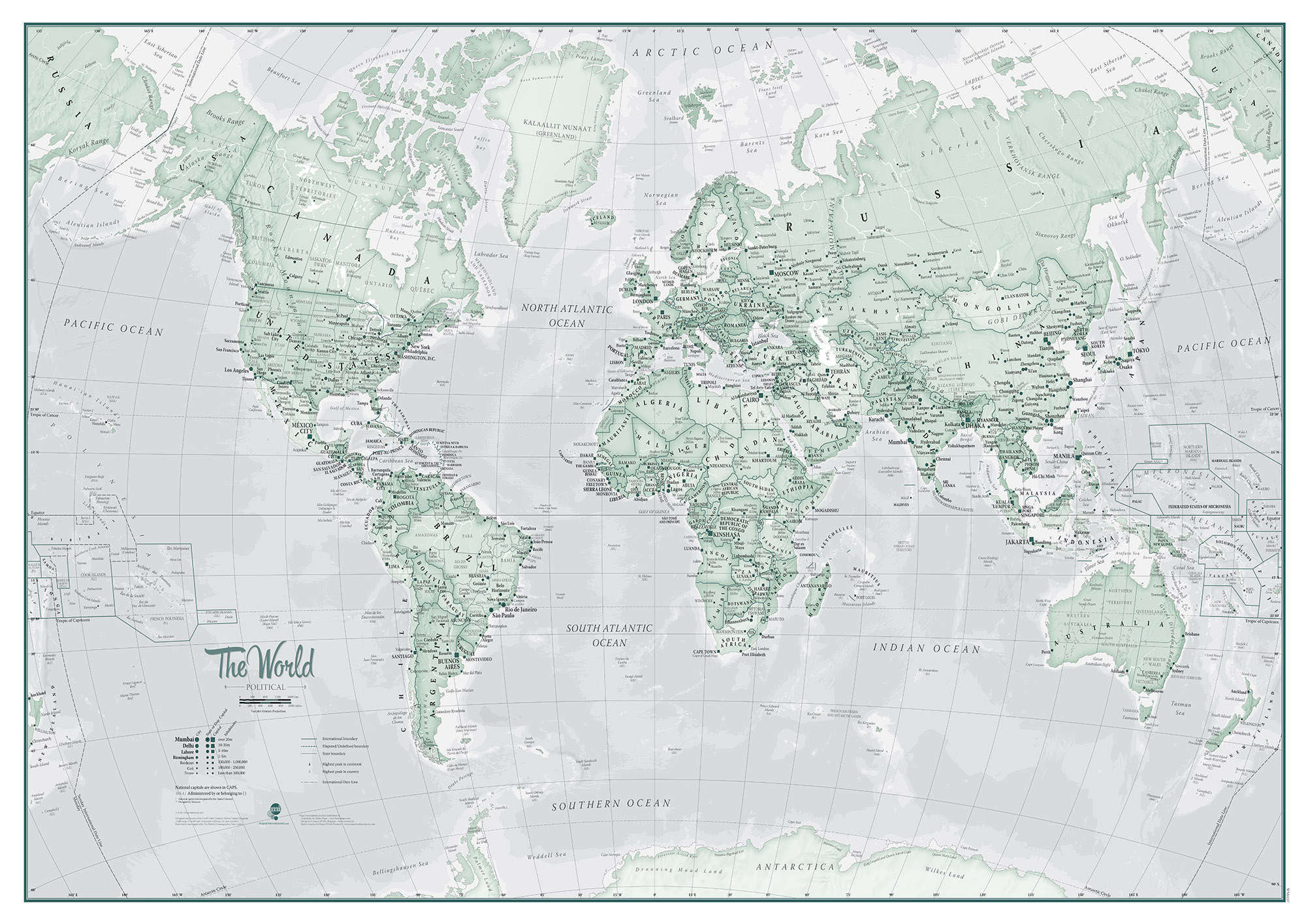 WM01227_S_CANRL - The World Is Art - Wall Map Rustic