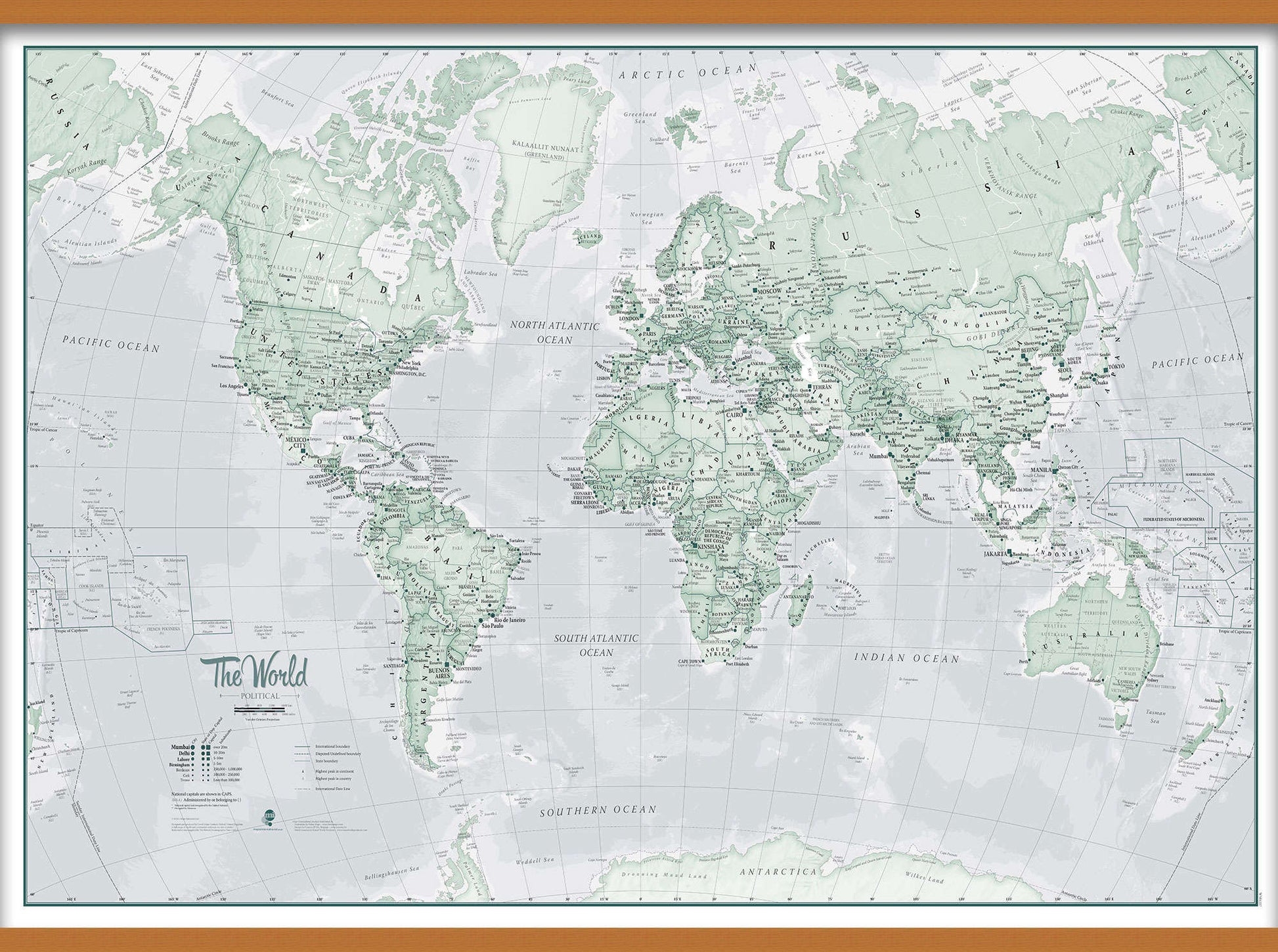 WM01227_L_CWDHB - The World Is Art - Wall Map Rustic