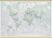 WM01227_S_CWDHB - The World Is Art - Wall Map Rustic