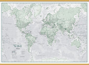 WM01227_S_LWDHB - The World Is Art - Wall Map Rustic