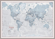 WM01225_S_PINAL - The World Is Art - Wall Map Teal