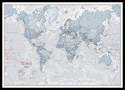 WM01225_M_PINBL - The World Is Art - Wall Map Teal