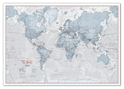 WM01225_S_CANVA - The World Is Art - Wall Map Teal