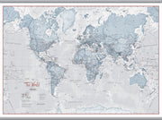 WM01225_S_LAMHB - The World Is Art - Wall Map Teal