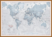 WM01225_L_WDTEA - The World Is Art - Wall Map Teal