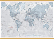 WM01225_H_LWDHB - The World Is Art - Wall Map Teal