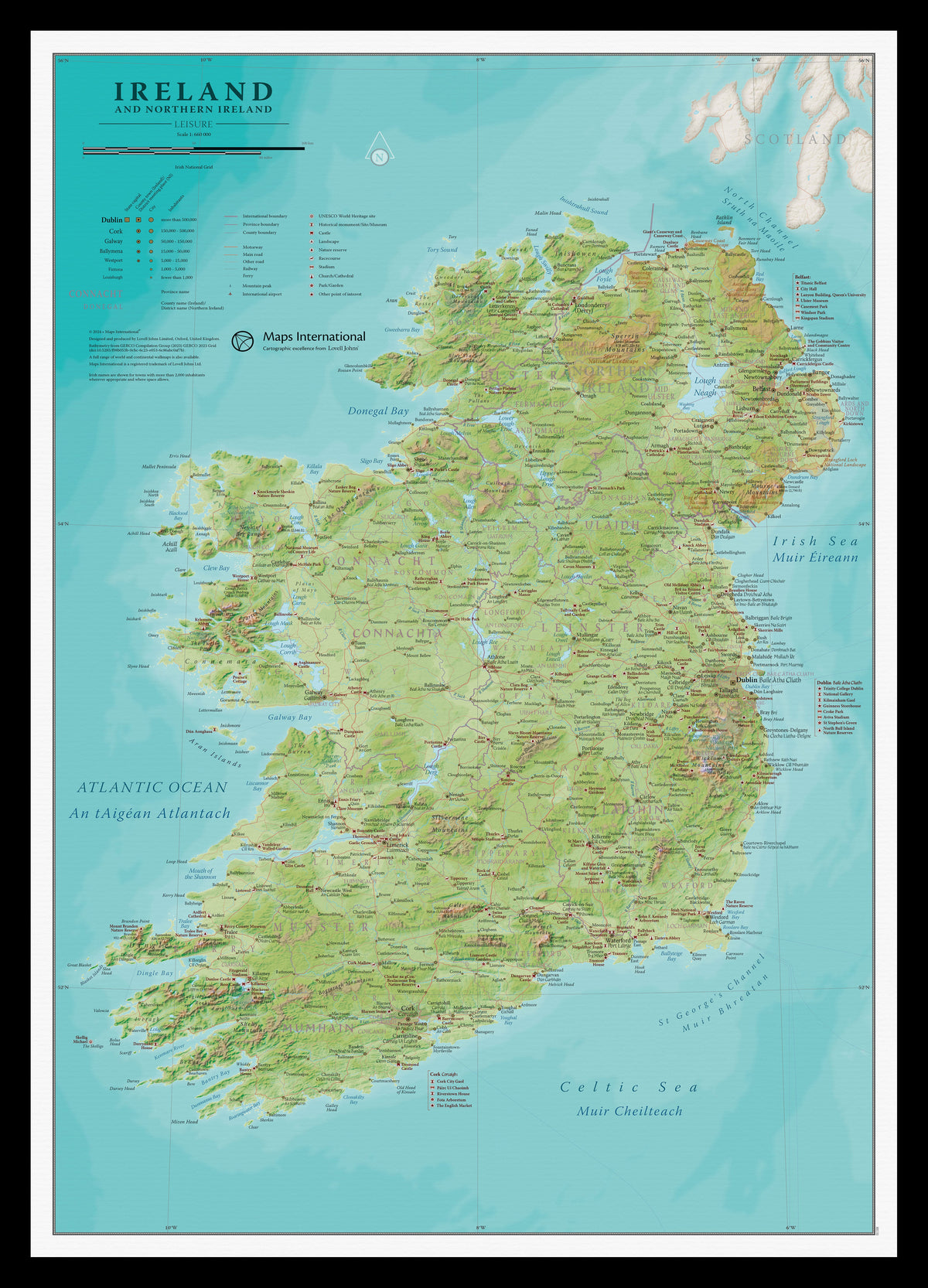 CM01740_S_PINBL - Small Travel Wall Map of Ireland