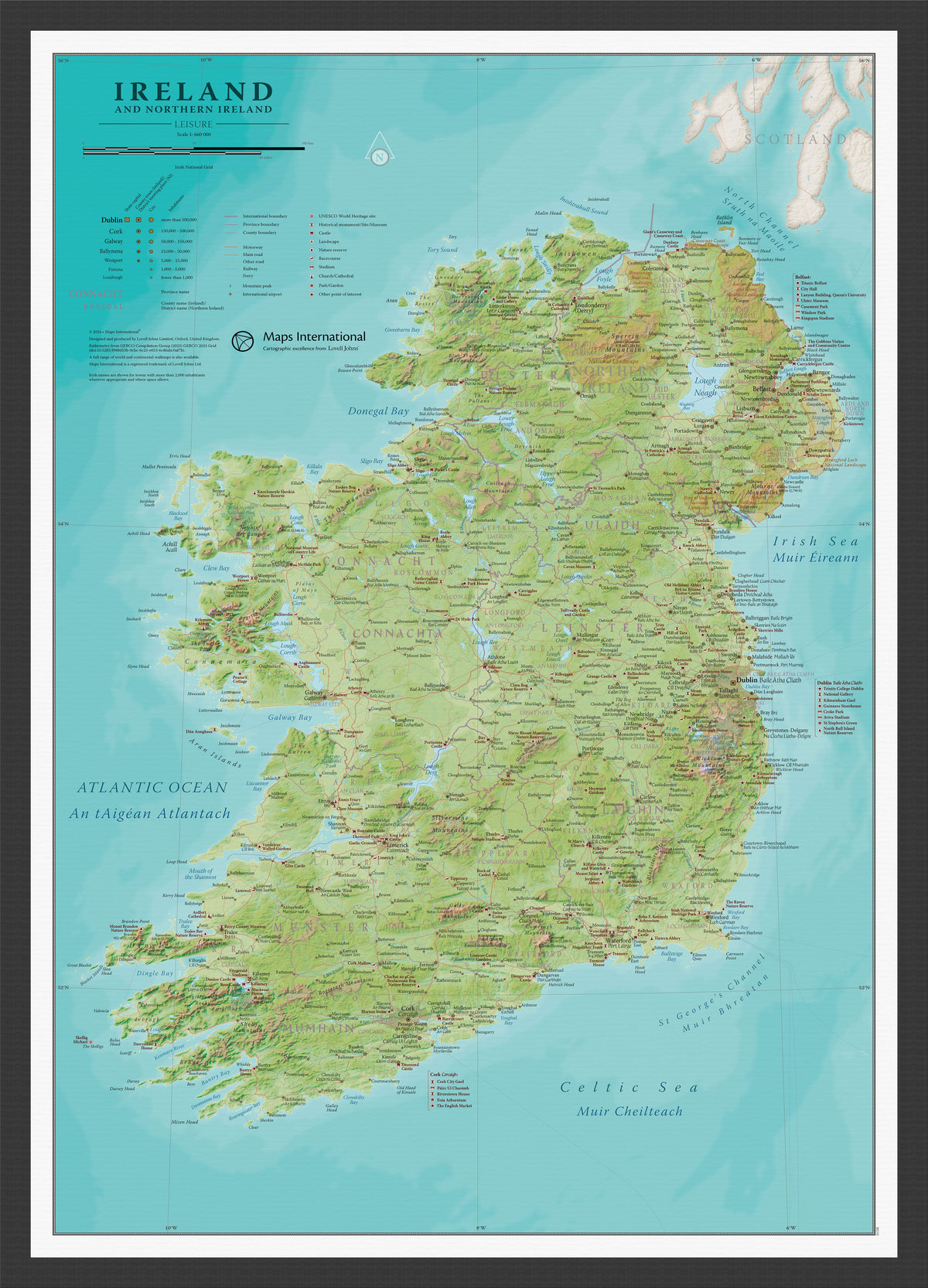 CM01740_S_WDBLA - Small Travel Wall Map of Ireland