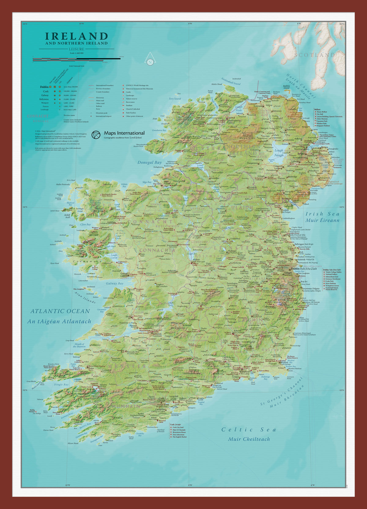 CM01740_S_PINOK - Small Travel Wall Map of Ireland