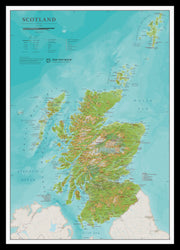 UK01736_S_PINBL - Travel Wall Map of Scotland