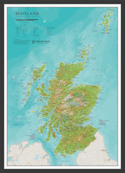 UK01736_S_WDBLA - Travel Wall Map of Scotland
