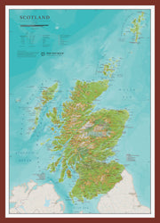 UK01736_S_PINOK - Travel Wall Map of Scotland