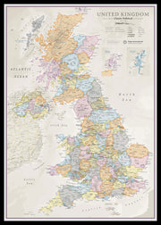 UK01636_M_PINBL - UK Classic Wall Map
