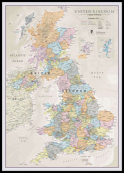 UK01636_L_LBDBL - UK Classic Wall Map