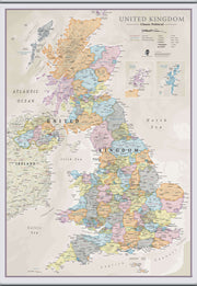 UK01636_L_CANHB - UK Classic Wall Map