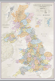 UK01636_L_LAMHB - UK Classic Wall Map