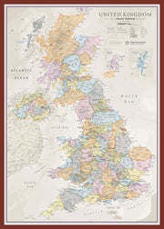 UK01636_M_PINOK - UK Classic Wall Map