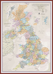 UK01636_L_LBDOK - UK Classic Wall Map
