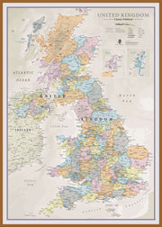 UK01636_L_LBWTE - UK Classic Wall Map