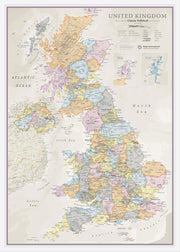 UK01636_L_WDWHI - UK Classic Wall Map