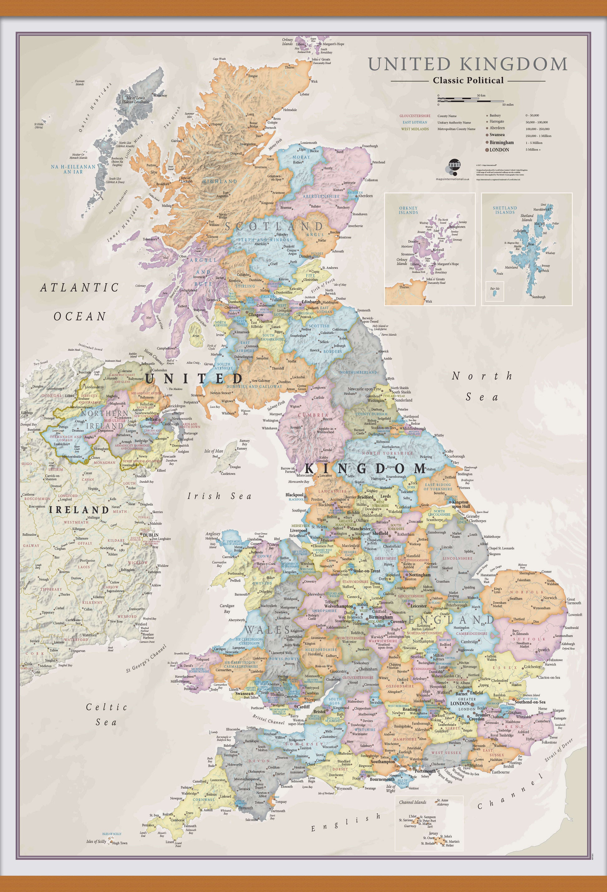 UK01636_H_CWDHB - UK Classic Wall Map