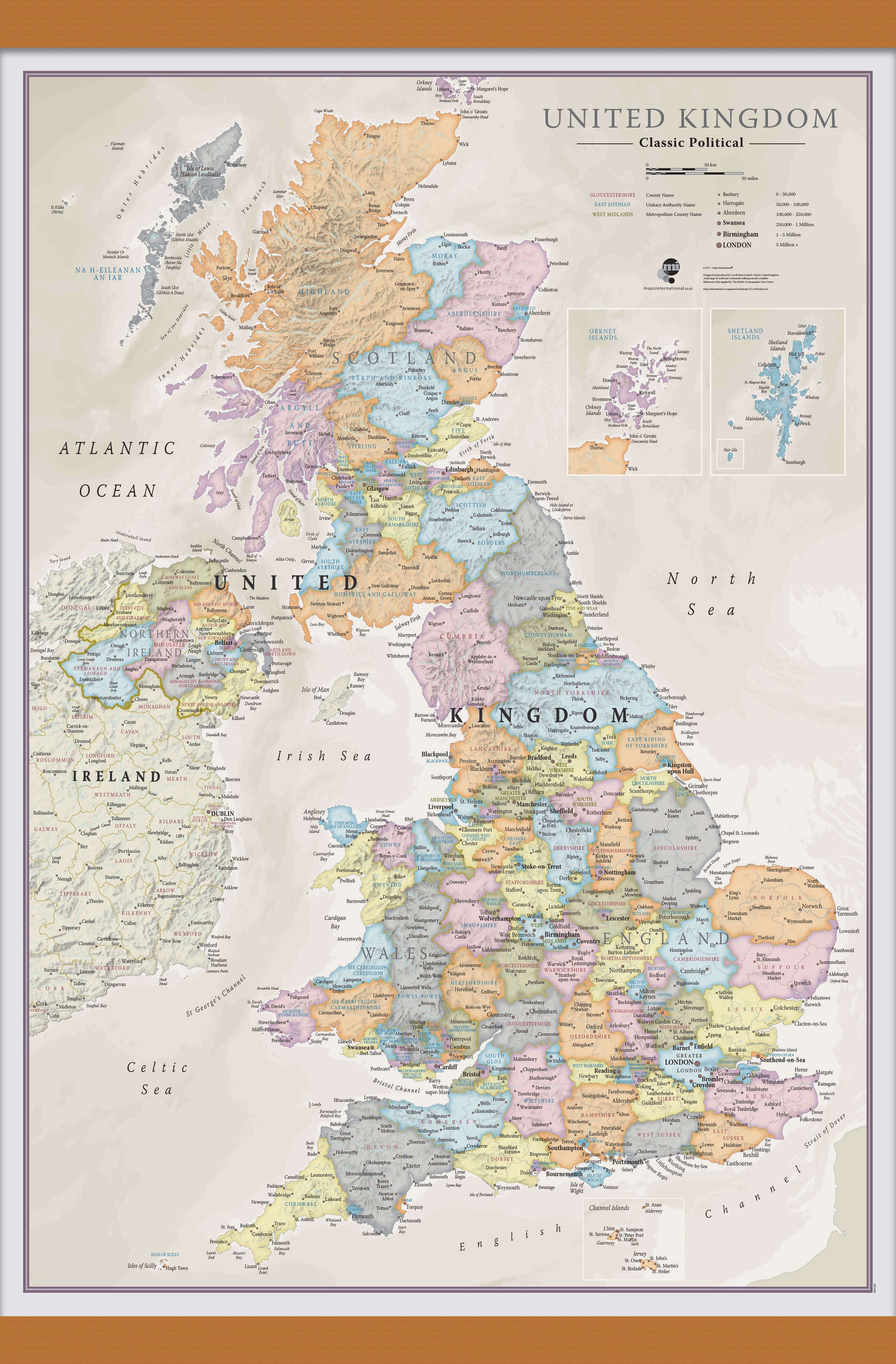 UK01636_M_CWDHB - UK Classic Wall Map