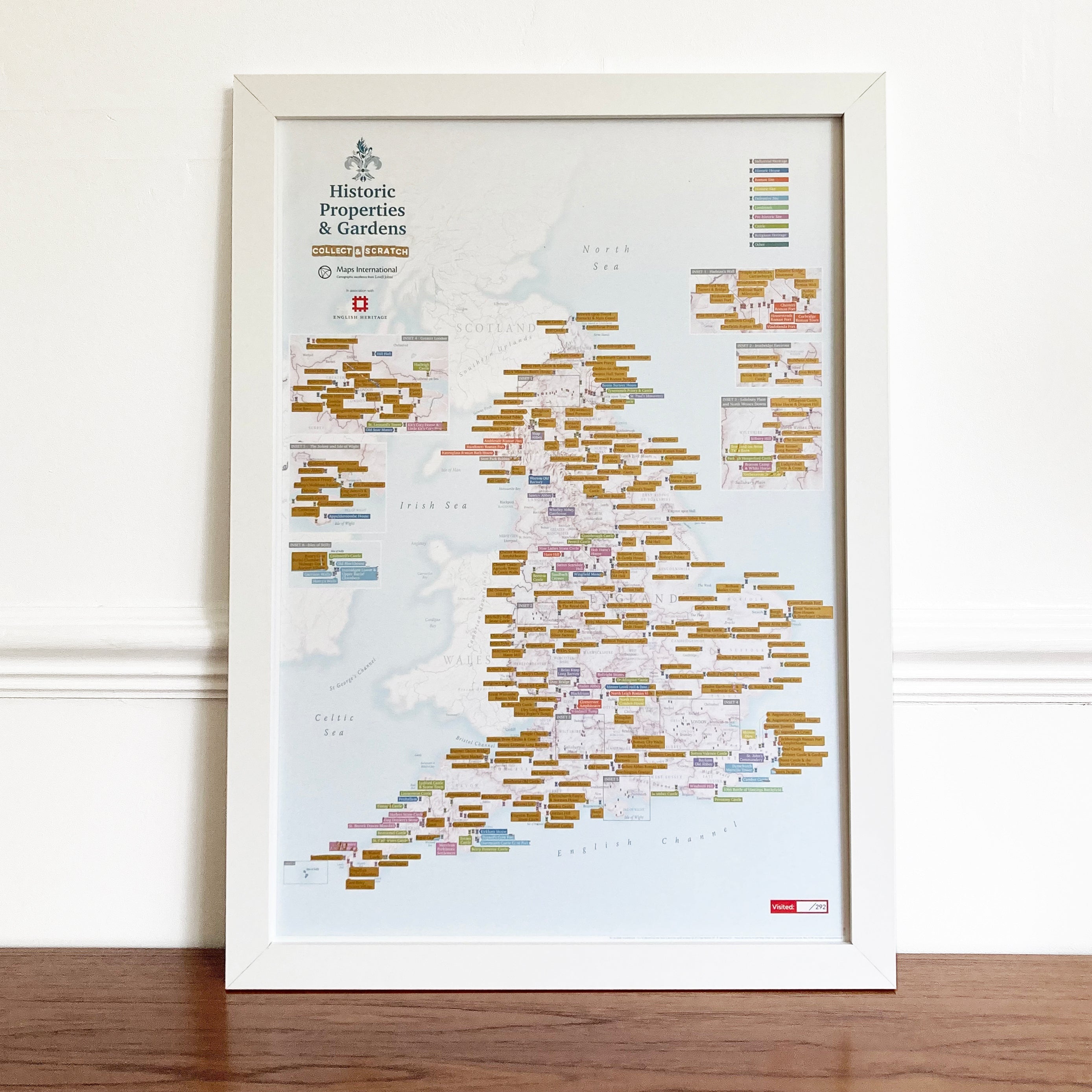 UK01733_S_BWWHI - English Heritage Scratch Off Sites Print