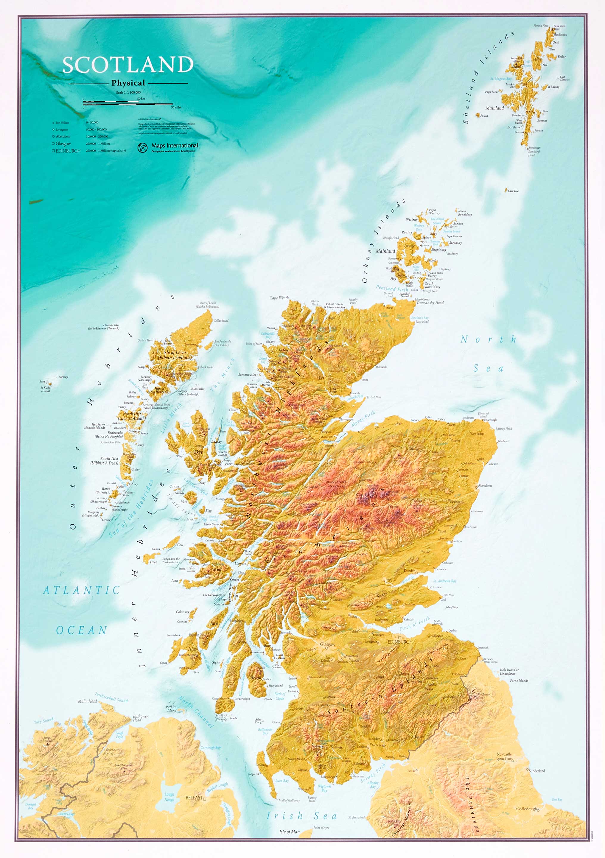 UK01806_M_LWDHB - Map Of Scotland Topographic Terrain