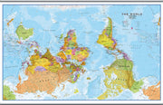 WM00626_H_CANHB - Upside Down World Wall Map Political