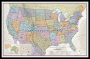CM01635_M_PINBL - USA Classic Wall Map