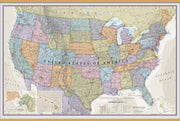 CM01635_L_LWDHB - USA Classic Wall Map