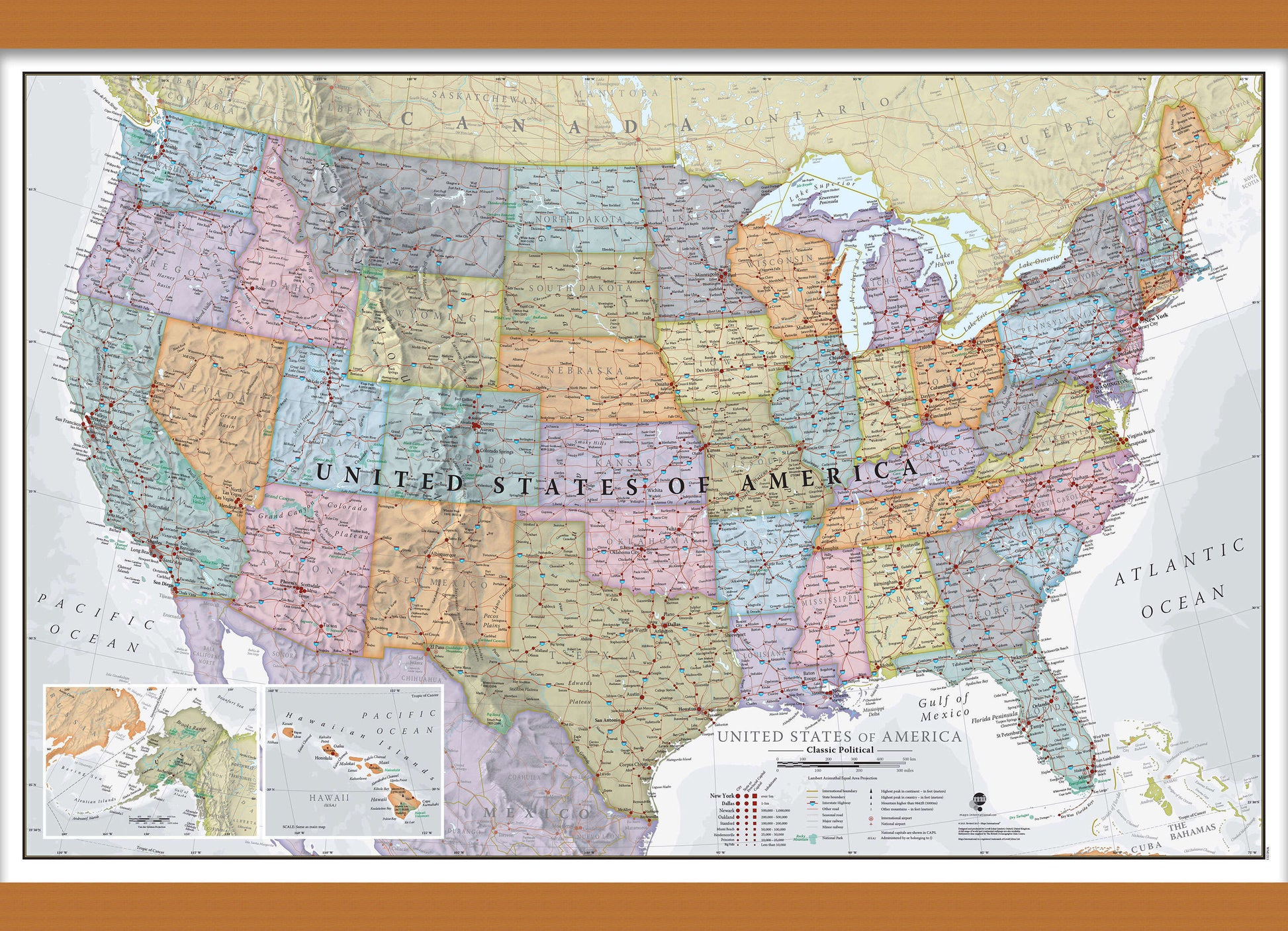 CM01635_M_CWDHB - USA Classic Wall Map