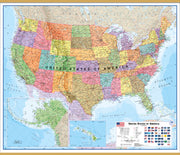 CM00021_L_LWDHB - USA Wall Map Political